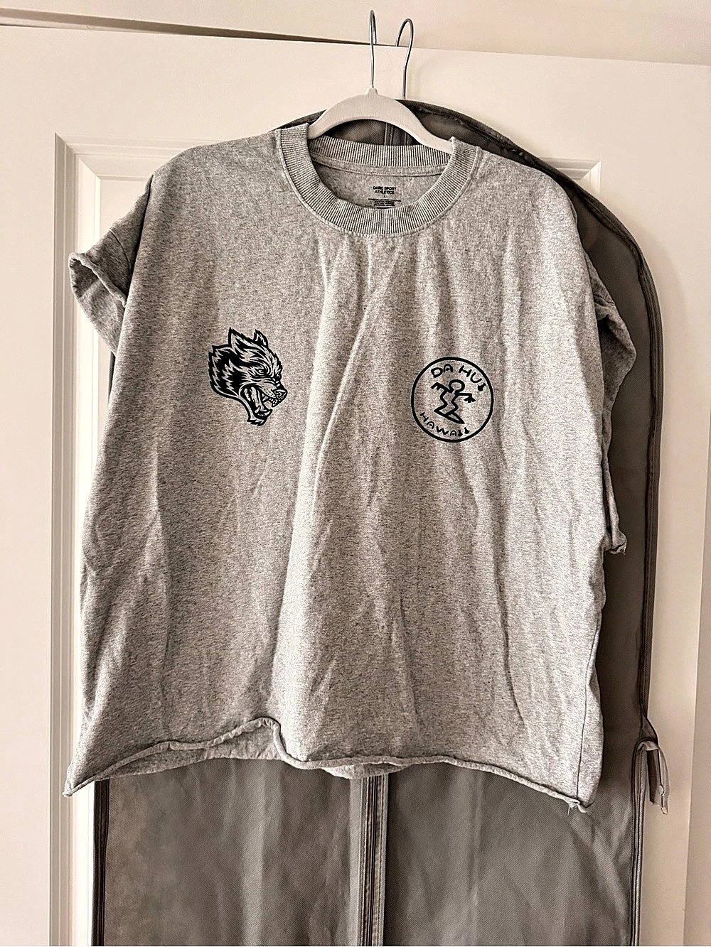 Darc Sport x Da Hui Wolves Premium Oversized Tee Gray